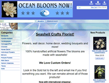 Tablet Screenshot of oceanbloomsnow.com